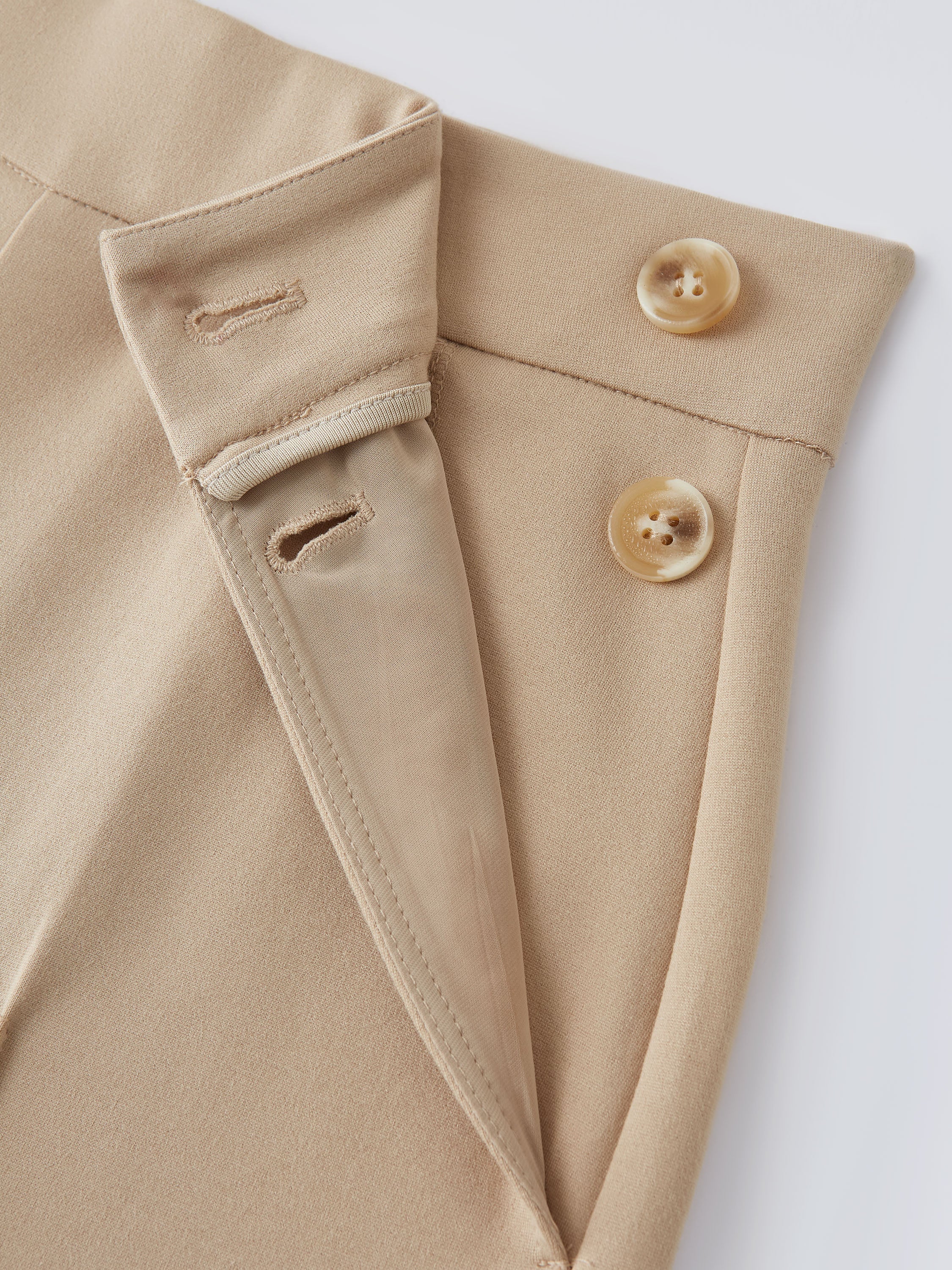 4-Way Stretch A-Line Wide Leg Pull-on Work Pants with Pockets