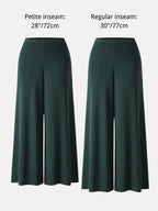 Sandwashed Modal Super Flowy Mid Rise Palazzo Pants with Pockets