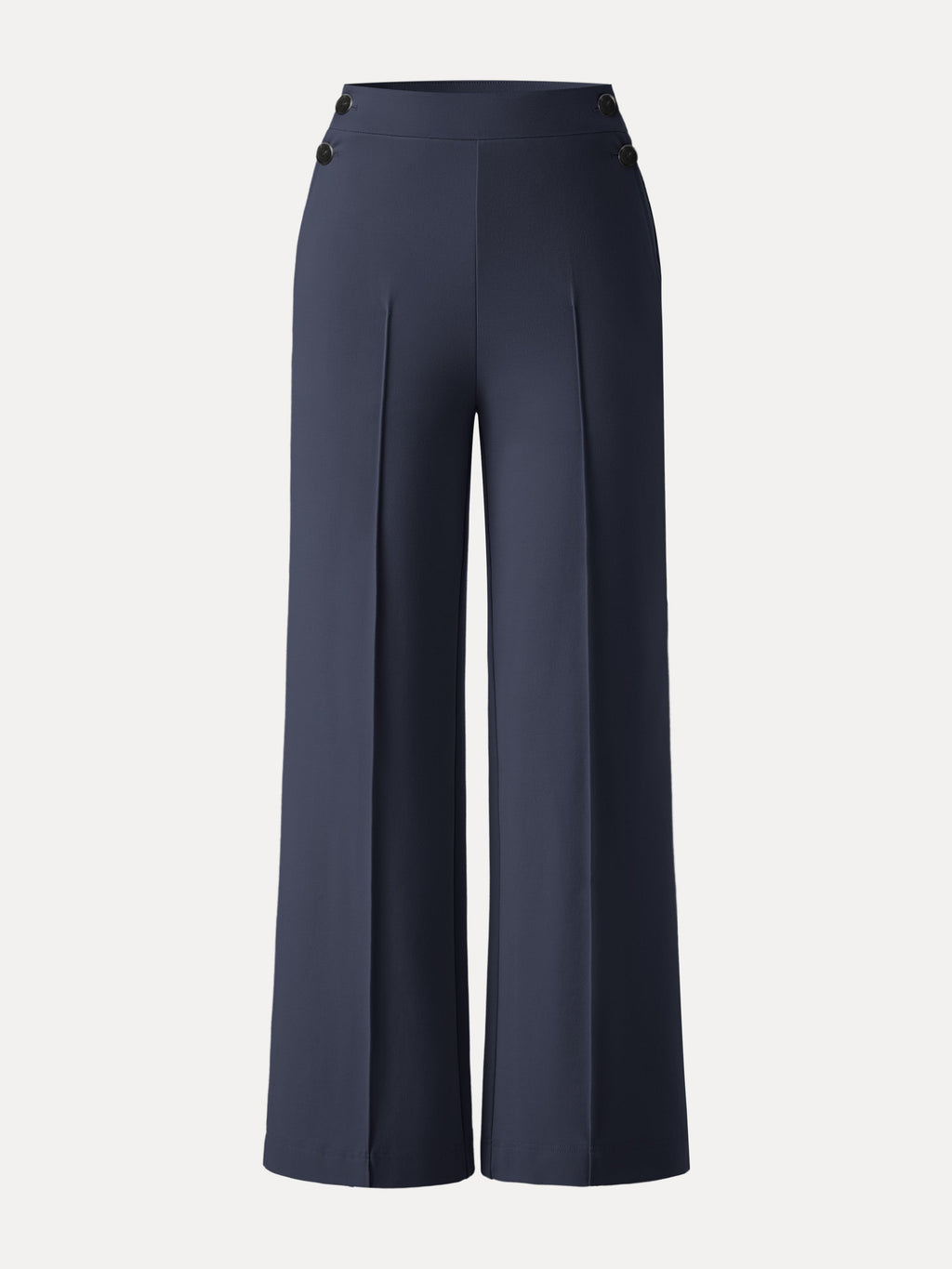 4-Way Stretch A-Line Wide Leg Pull-on Work Pants with Pockets