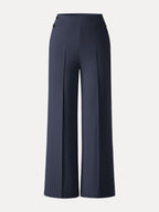 4-Way Stretch A-Line Wide Leg Pull-on Work Pants with Pockets