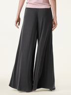 Sandwashed Modal Super Flowy Mid Rise Palazzo Pants with Pockets