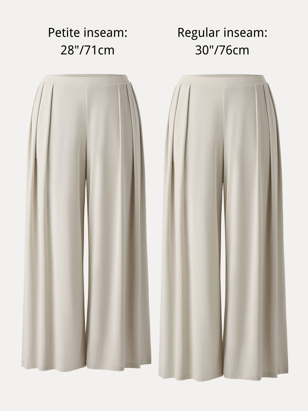 Sandwashed Mid Rise Pleated Wide Leg Palazzo Pants with Pockets