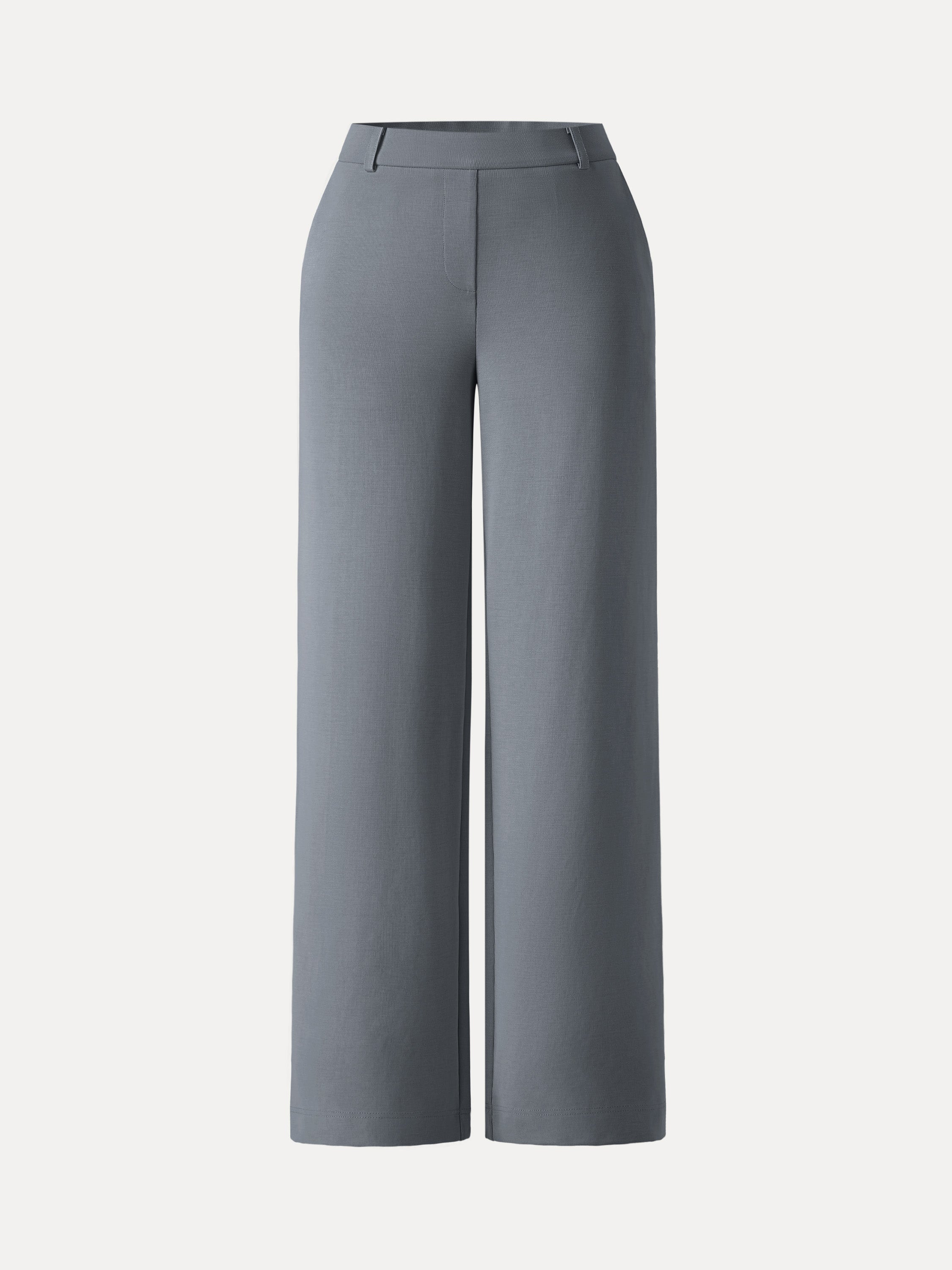 Sandwashed Lyocell Drapey Mid Rise Wide Leg Pull-on Pants