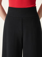 Cotton Blend High Rise Culottes with Pockets