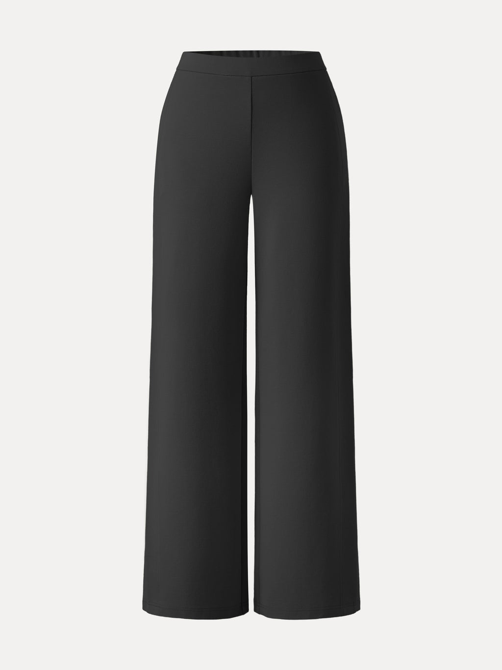 Drapey Mid Rise Wide Leg Pull-on Pants with Pockets