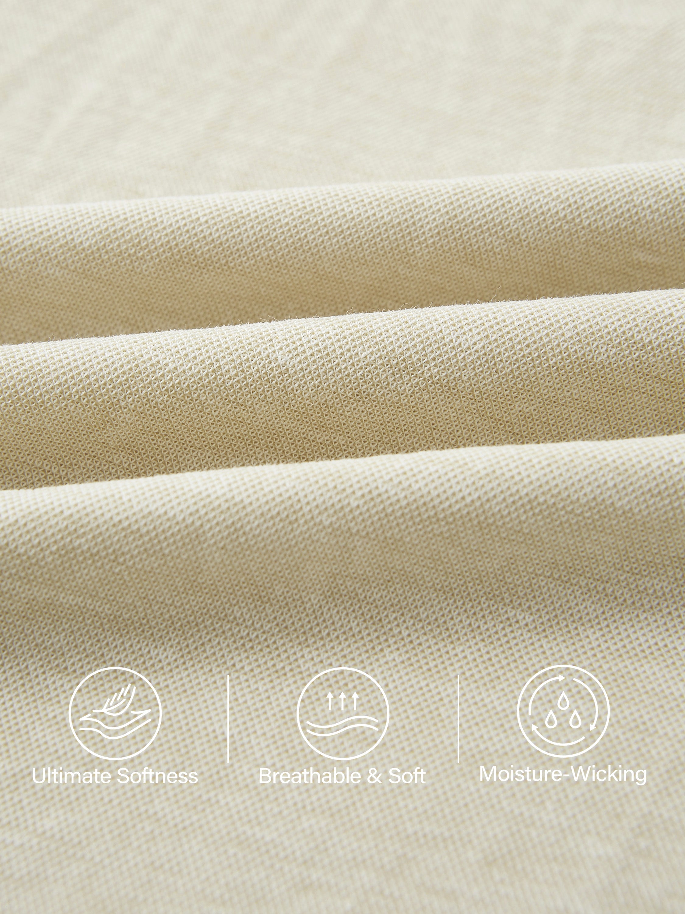 Wrinkle-resistant Cotton-linen Mid Rise Straight Leg Pant