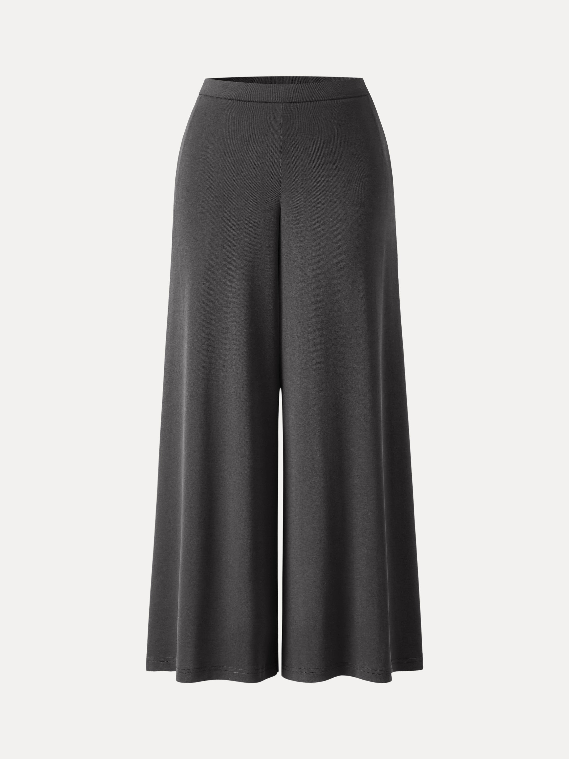 Sandwashed Modal Super Flowy Mid Rise Palazzo Pants with Pockets