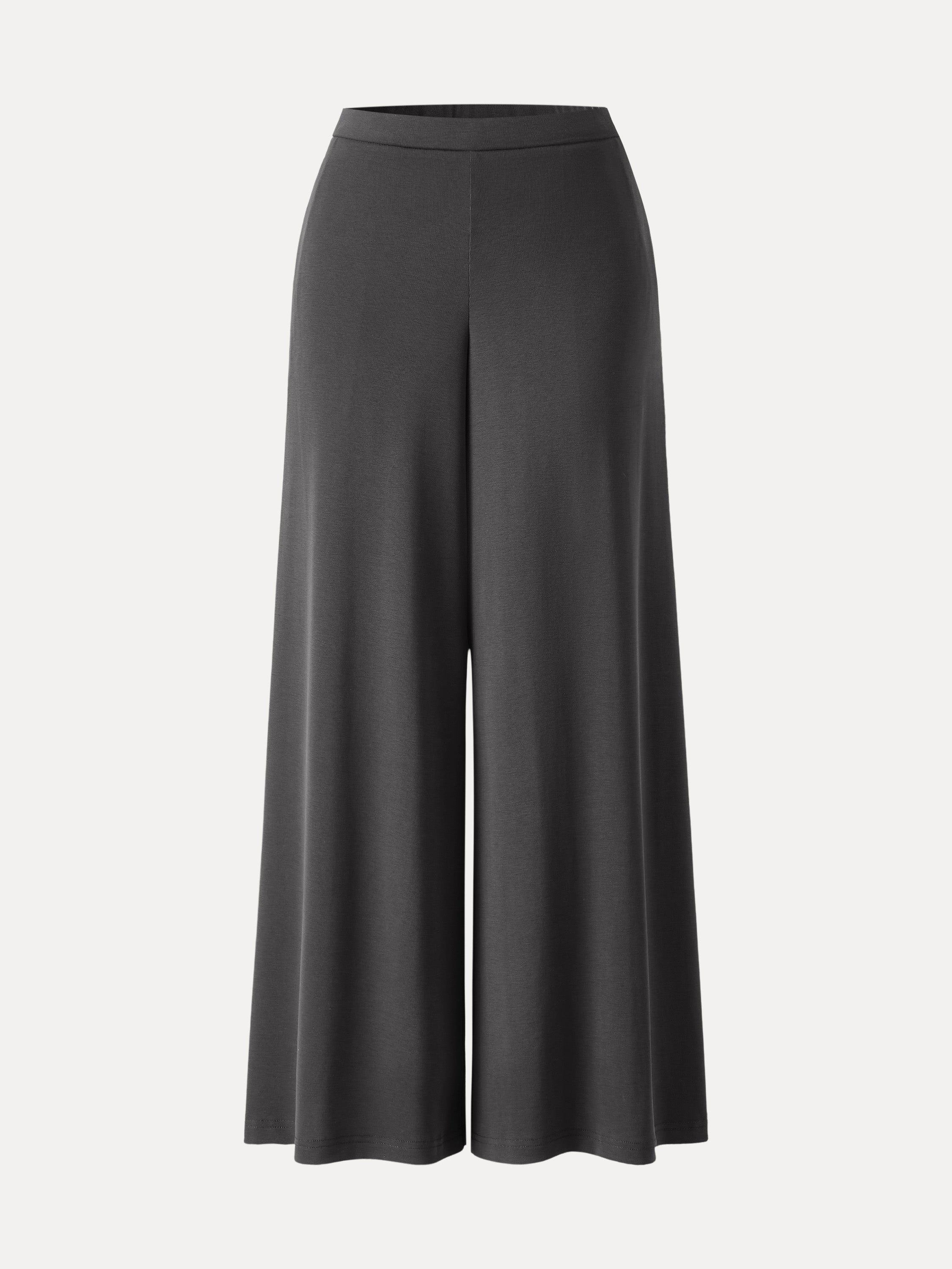 Sandwashed Modal Super Flowy Mid Rise Palazzo Pants with Pockets