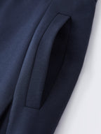 Spring Stretch Cotton High Rise Barrel Leg Pants with Pockets