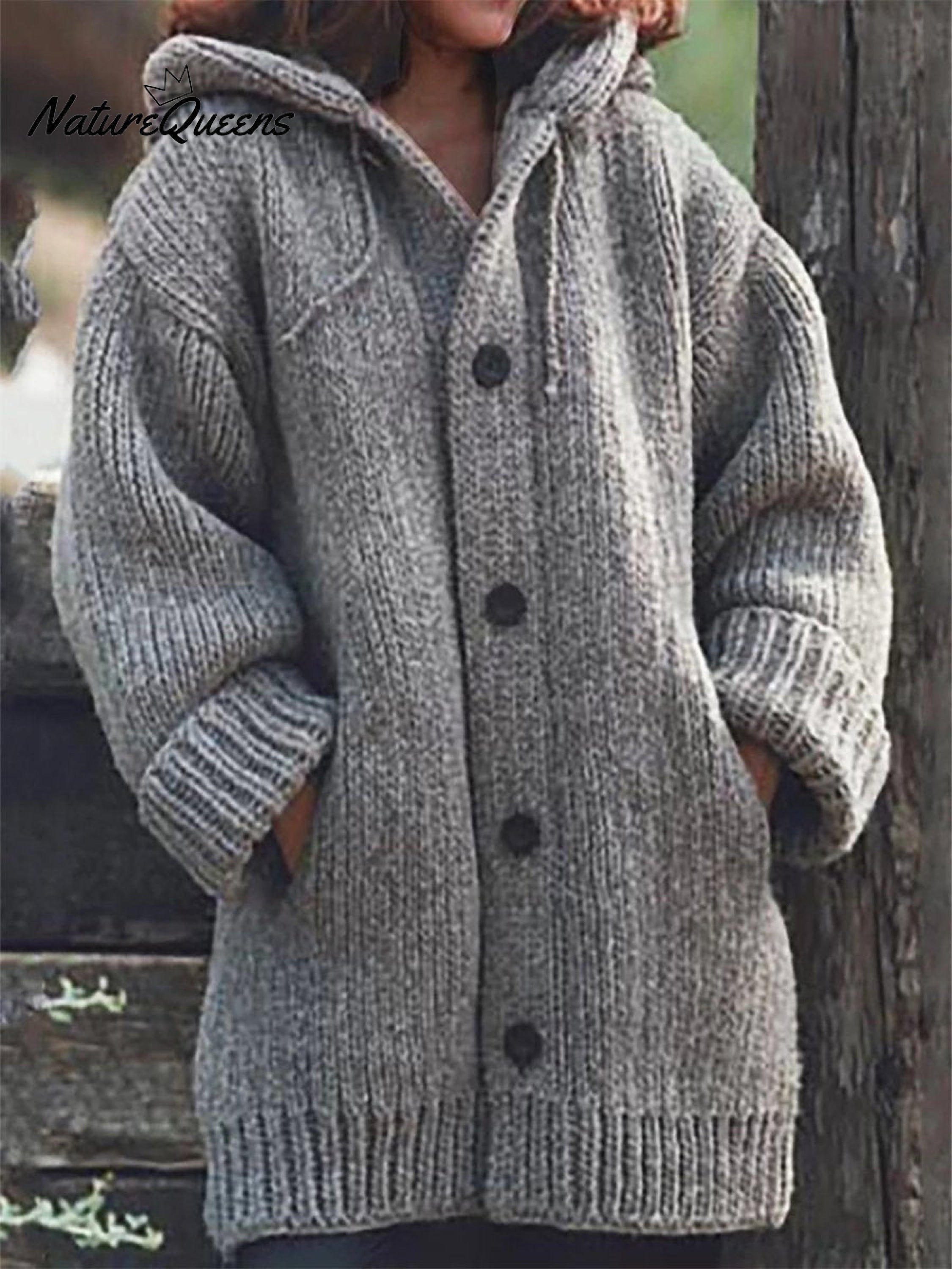 Women's Long Sweater and Hooded Jacket